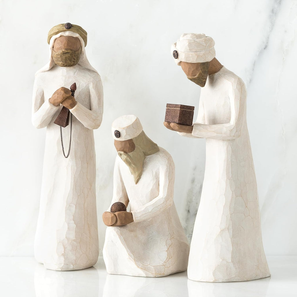 Nativity Scene Figures with Three Wisemen, Shepherd, Animals 7-Piece Set N9013