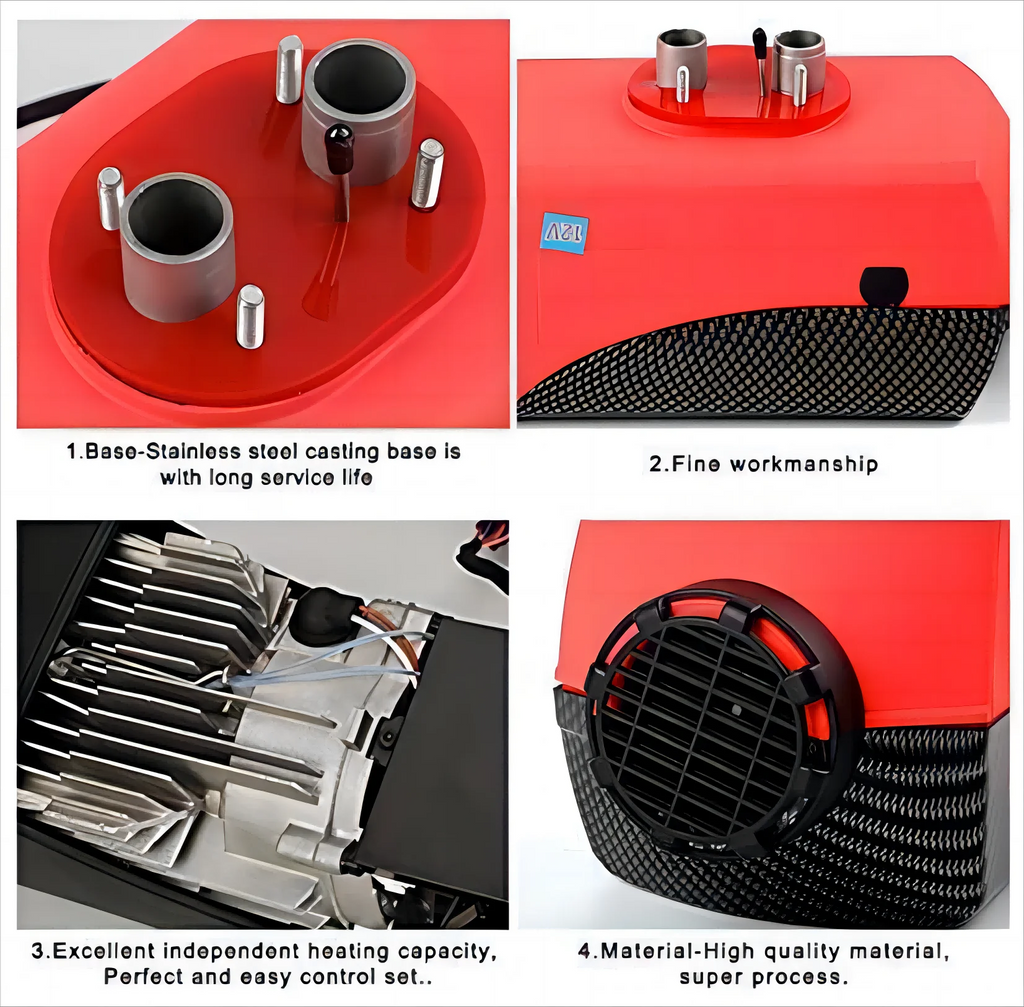 12V 8KW Diesel Air Heater with LCD Thermostat and Remote Control P8444