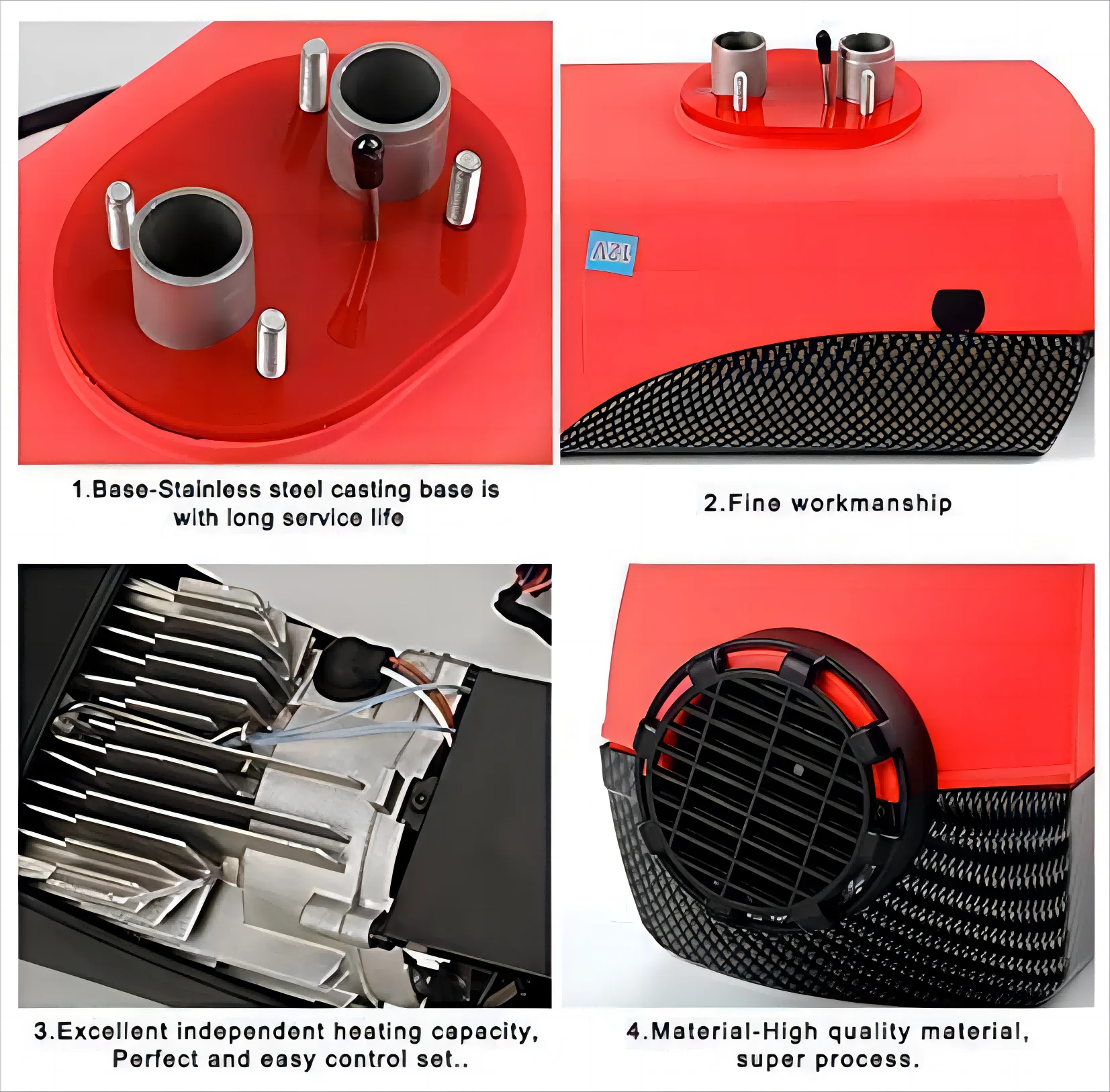 12V 8KW Diesel Air Heater with LCD Thermostat and Remote Control P8444