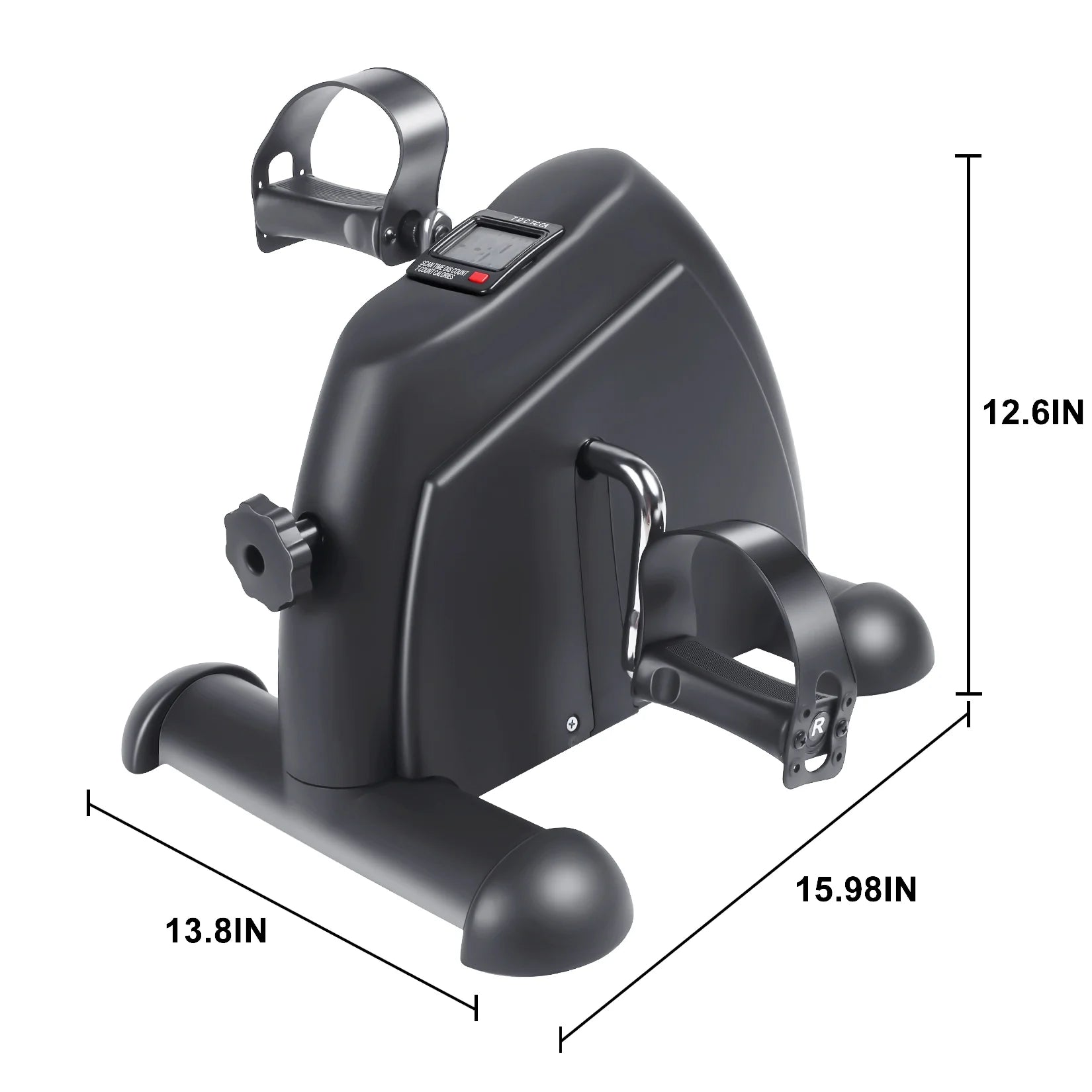 Under Desk Bike Pedal Exerciser with Digital Monitor and Adjustable Resistance V427222