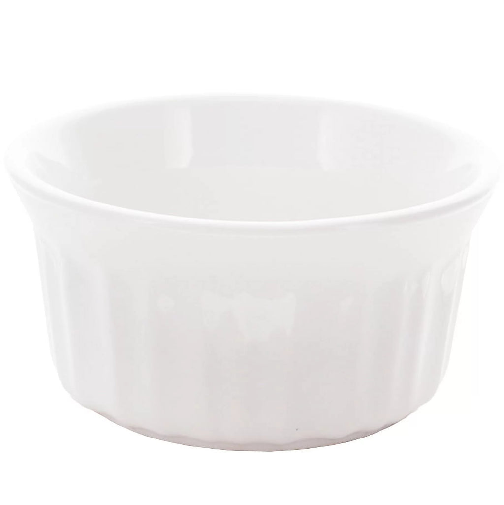4oz Round French White Ramekins Bowl (2-Pack) K254513