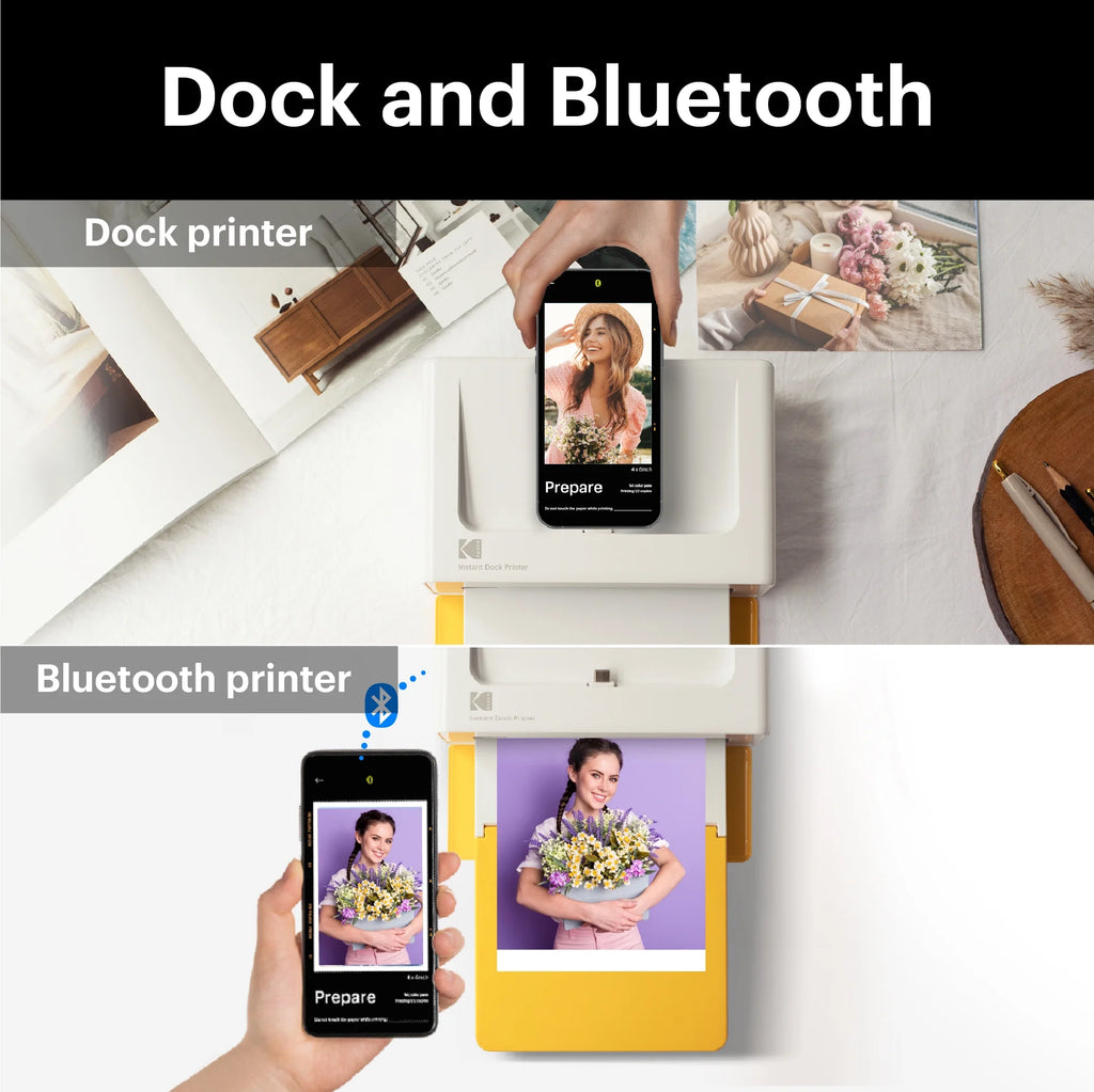 Instant Photo Printer 4x6 with 10 Sheets H407