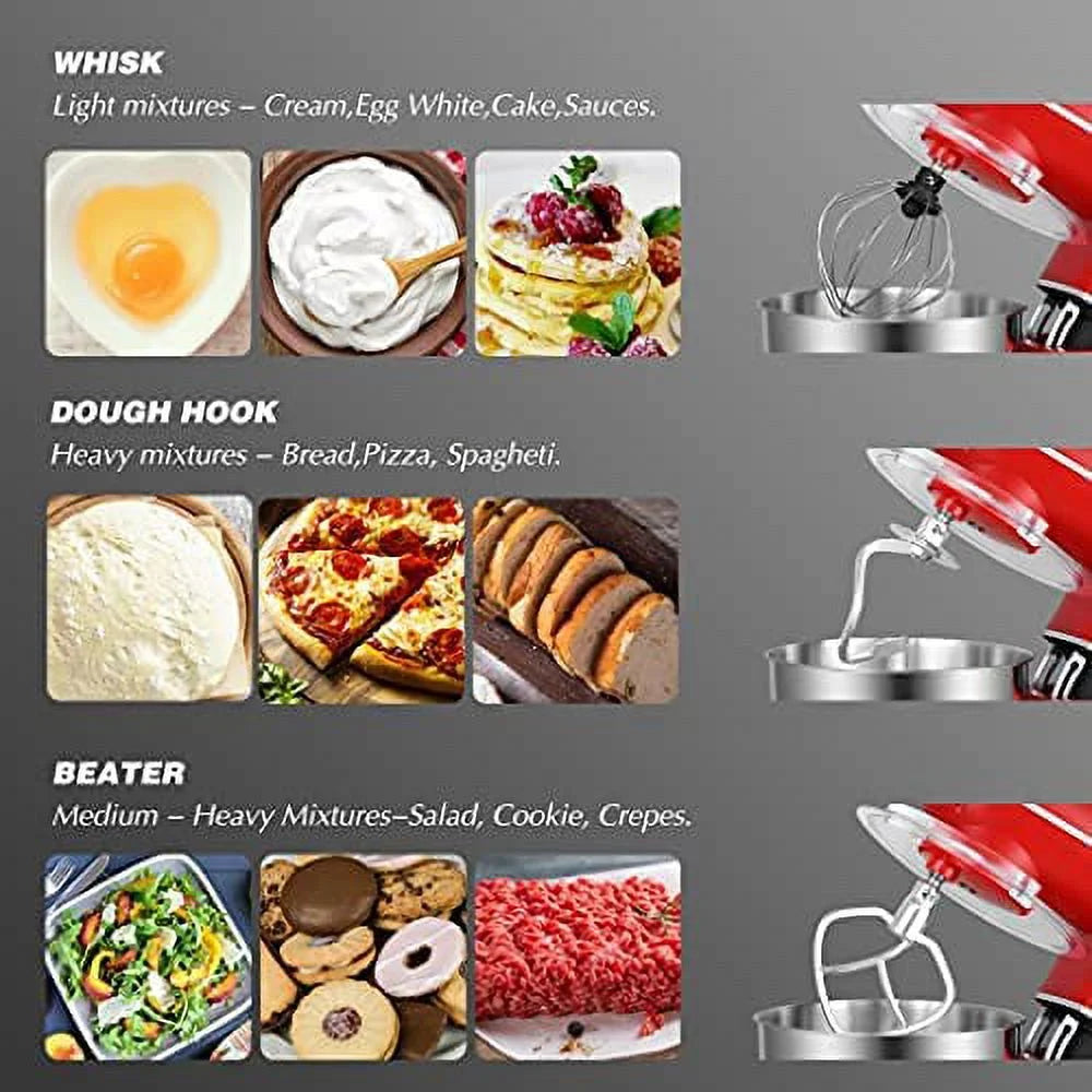 6-Speed Tilt-Head Stand Mixer with Stainless Steel Bowl A692332
