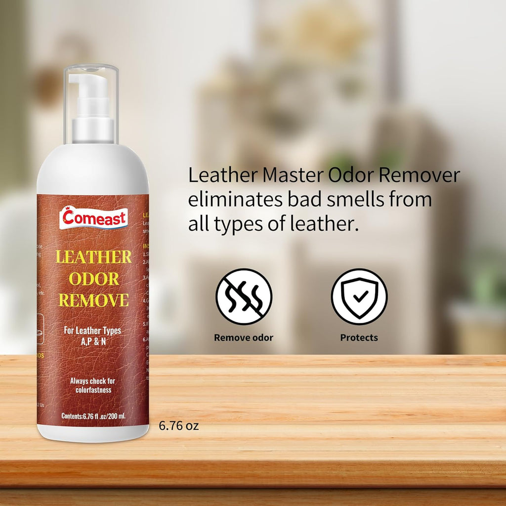 Leather Cleaner and Conditioner, Unscented, 6.76 Fl Oz Q465728