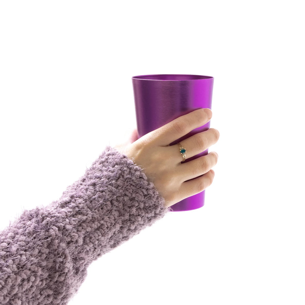 Retro Aluminum Tumblers 20 oz, 6 Cups, Assorted Colors H887