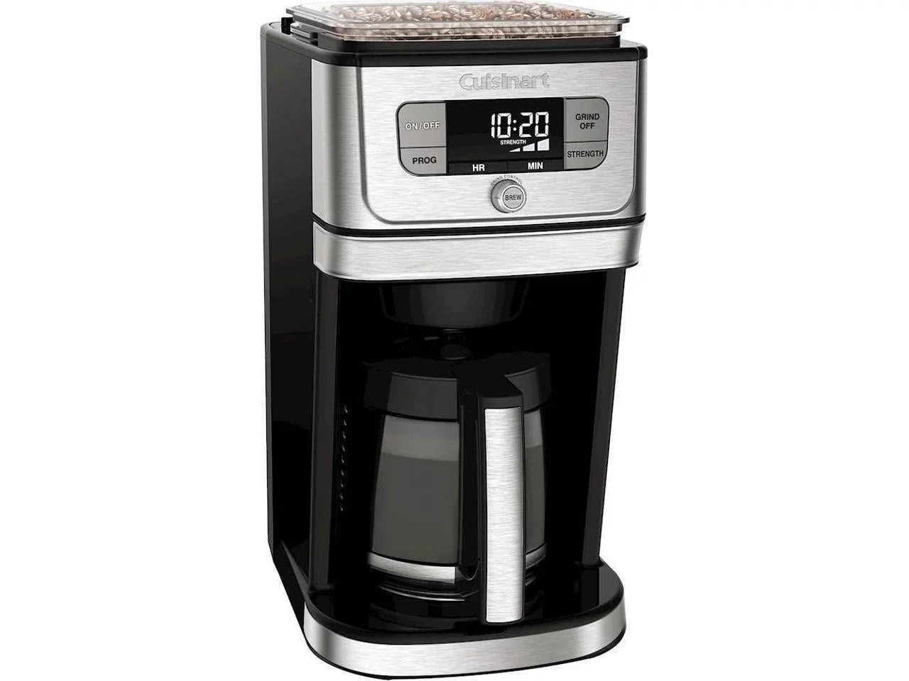 12 Cup Coffeemaker, Silver and Black E451