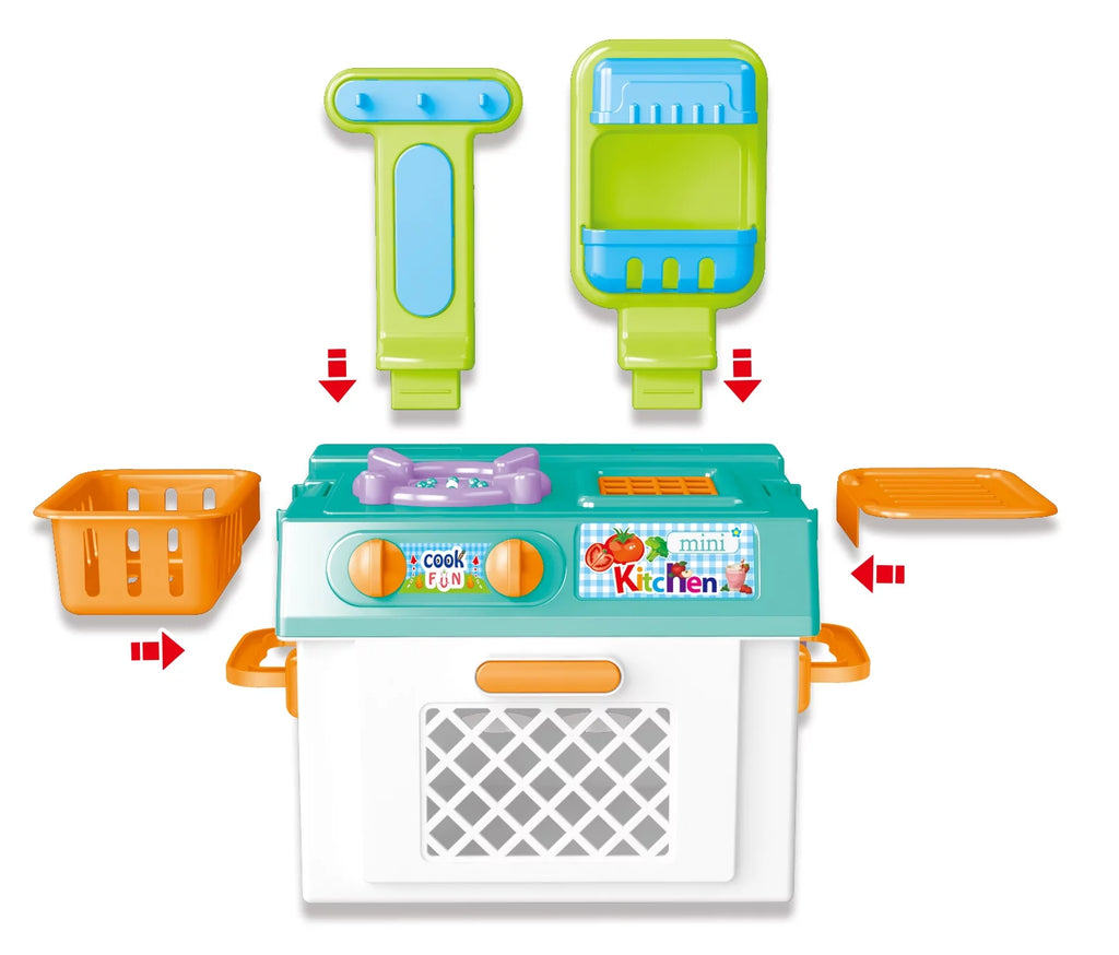 Mini Kitchen Playset with Sound and Color Changing Lights U864020