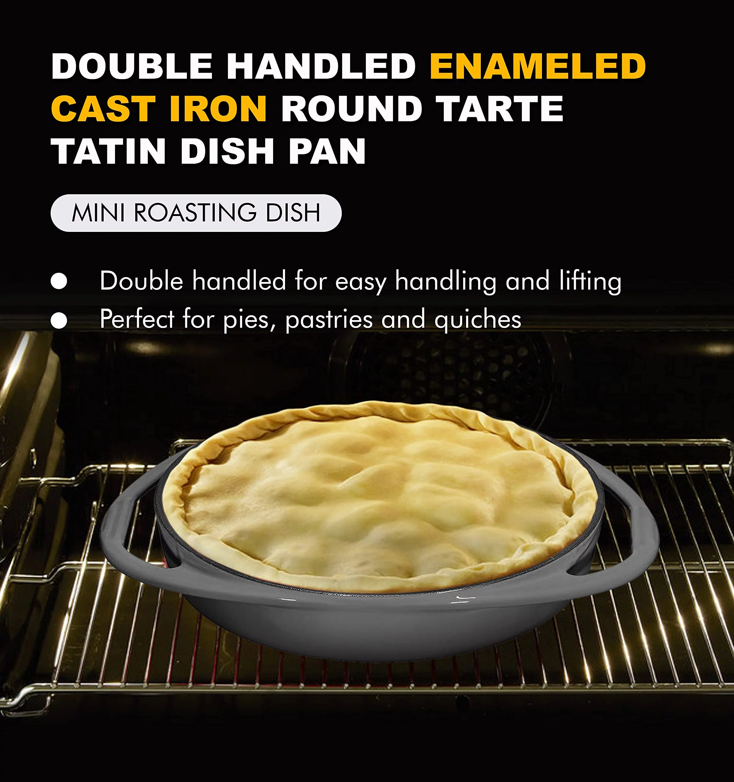 Pre-Seasoned Cast Iron Round Bakeware Pan M968435