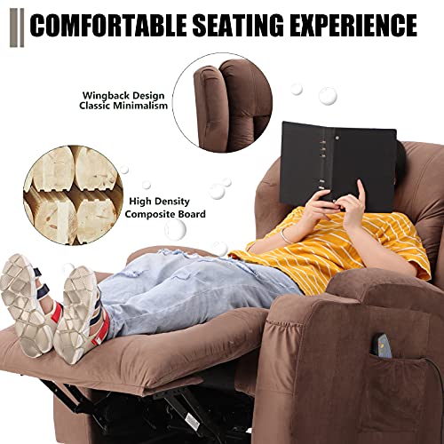 Electric Lift Recliner Chair for Elderly with Massage and Heat, 3 Positions I37975