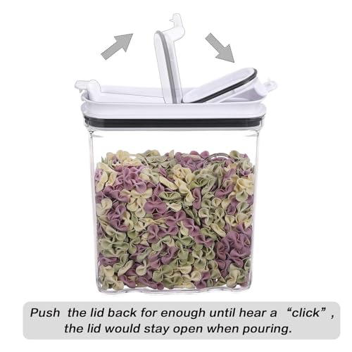 Airtight Cereal Storage Containers with Lids, 4L, 2-Pack, BPA-Free Plastic for Kitchen Pantry K1144