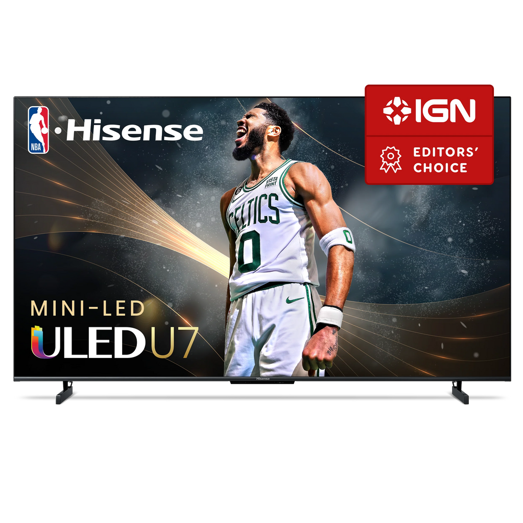 Hisense 65" Class U7 Series Mini-LED ULED 4K UHD Google Smart TV (65U7K) - QLED, Native 144Hz, 1000-Nit, Dolby Vision IQ, Full Array Local Dimming, Game Mode Pro