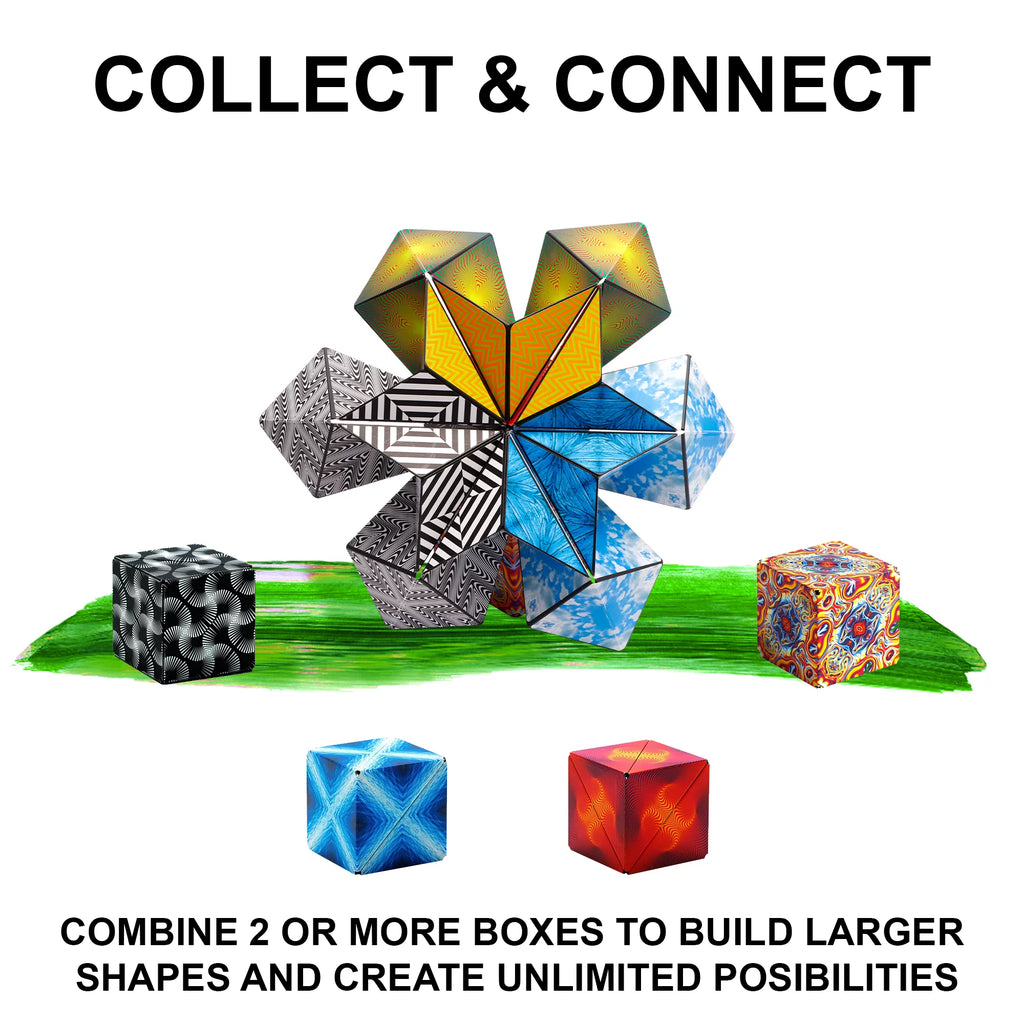 Shape Shifting Box Fidget Cube Magnet Toy Transforms Into Over 70 Shapes V557005