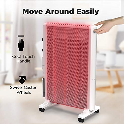 Electric Mica Space Heater 1500W for Room and Office J277070