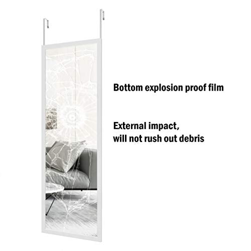 Over the Door Full Length Mirror, Wall Mounted Metal Frame, 2 Pack G17724