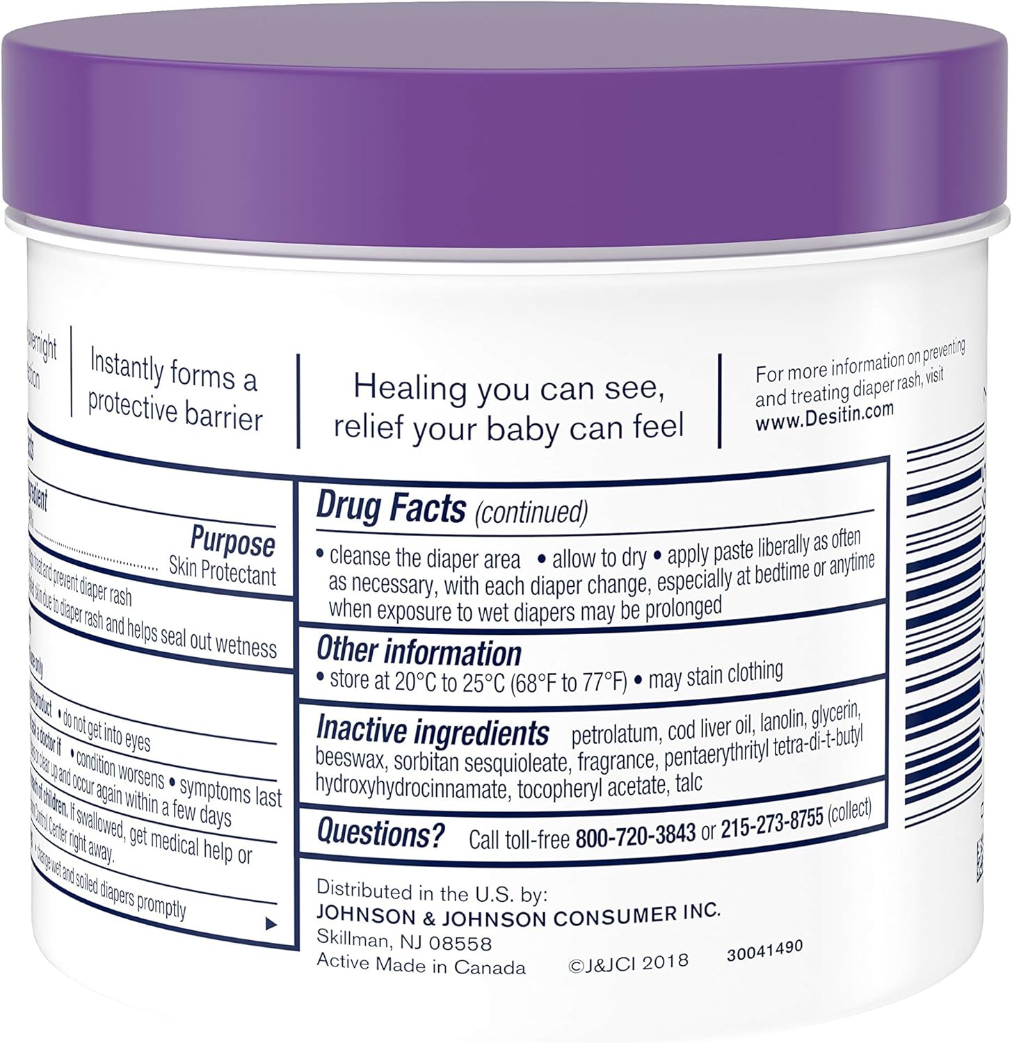 Diaper Rash Cream with 40% Zinc Oxide, 16 oz G1538