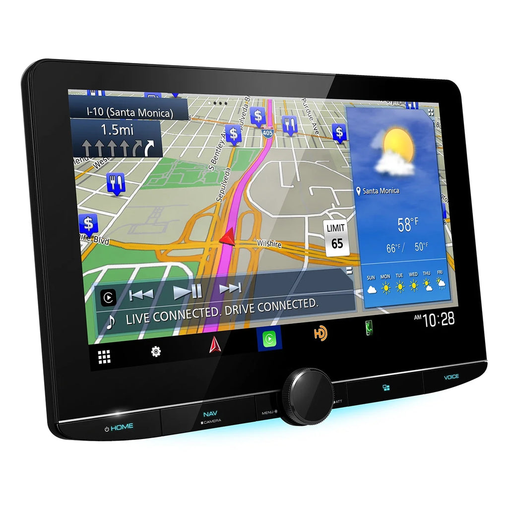 10.1" High Definition Navigation Car Stereo Receiver with Capacitive Touch Panel P2715