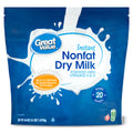 Great Value Instant Nonfat Dry Milk, 64 oz Bag, Makes 20 Quarts, 80 Servings per Container