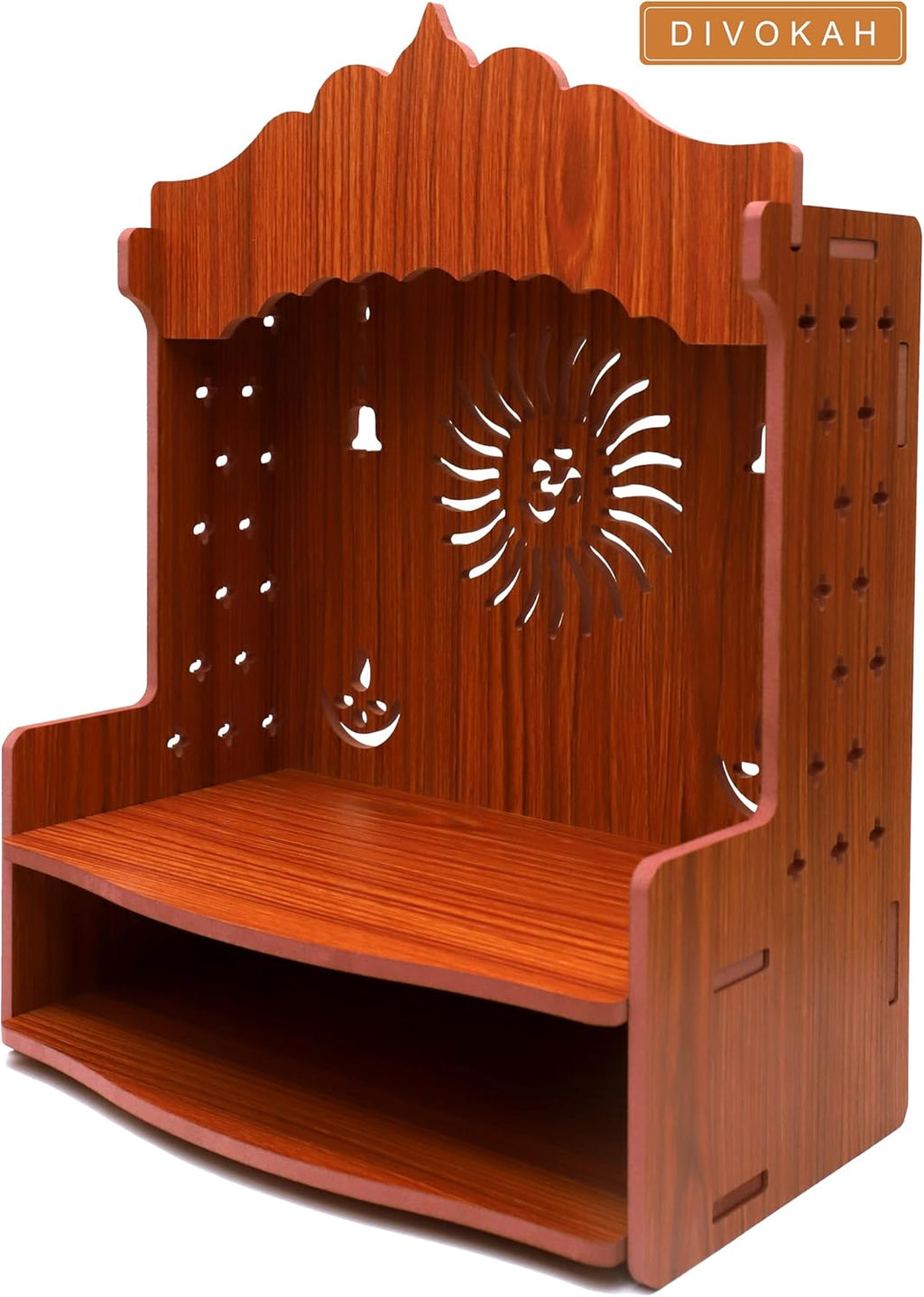 MDF Wooden Wall Mounted Temple for Home and Office K299407