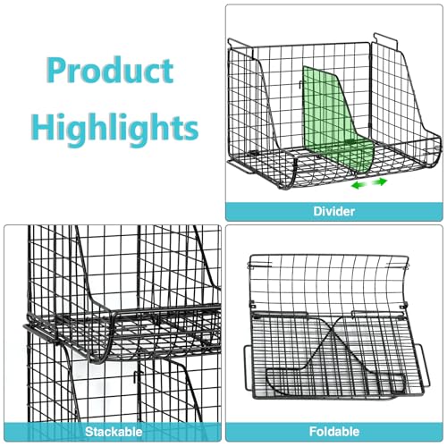 Stackable Soda Can Organizer with Adjustable Dividers for Pantry Shelves N342593