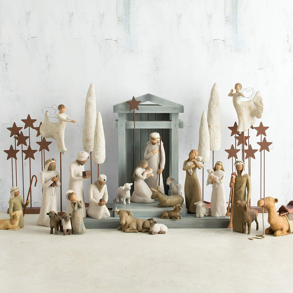 6-Piece Nativity Set, Hand-Painted Sculpted Figures Z297