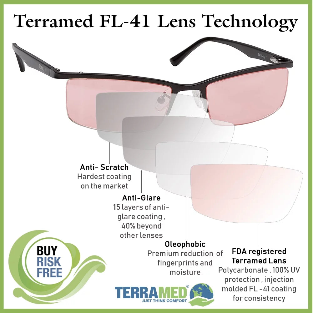 Migraine Glasses for Light Sensitivity and Eye Strain Relief M543