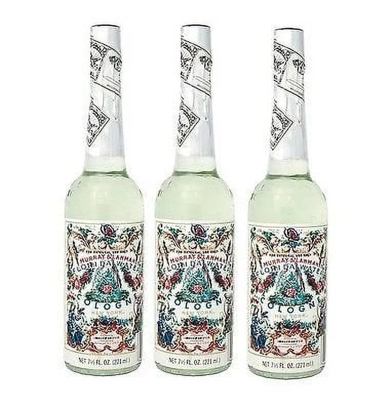 Murray & Lanman Florida Water Cologne 7.5 Oz - Three (3) Plastic Bottles