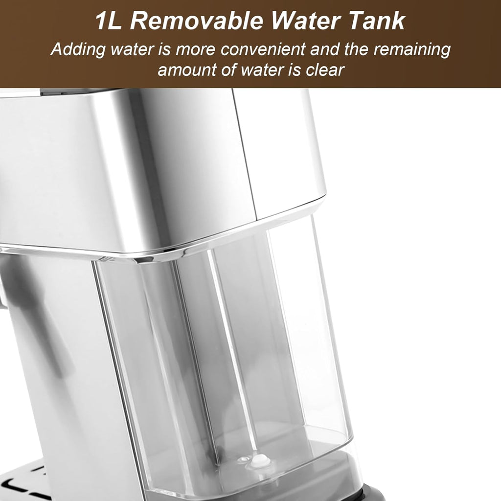 Espresso Machine 15 Bar with Milk Frother Steamer V968