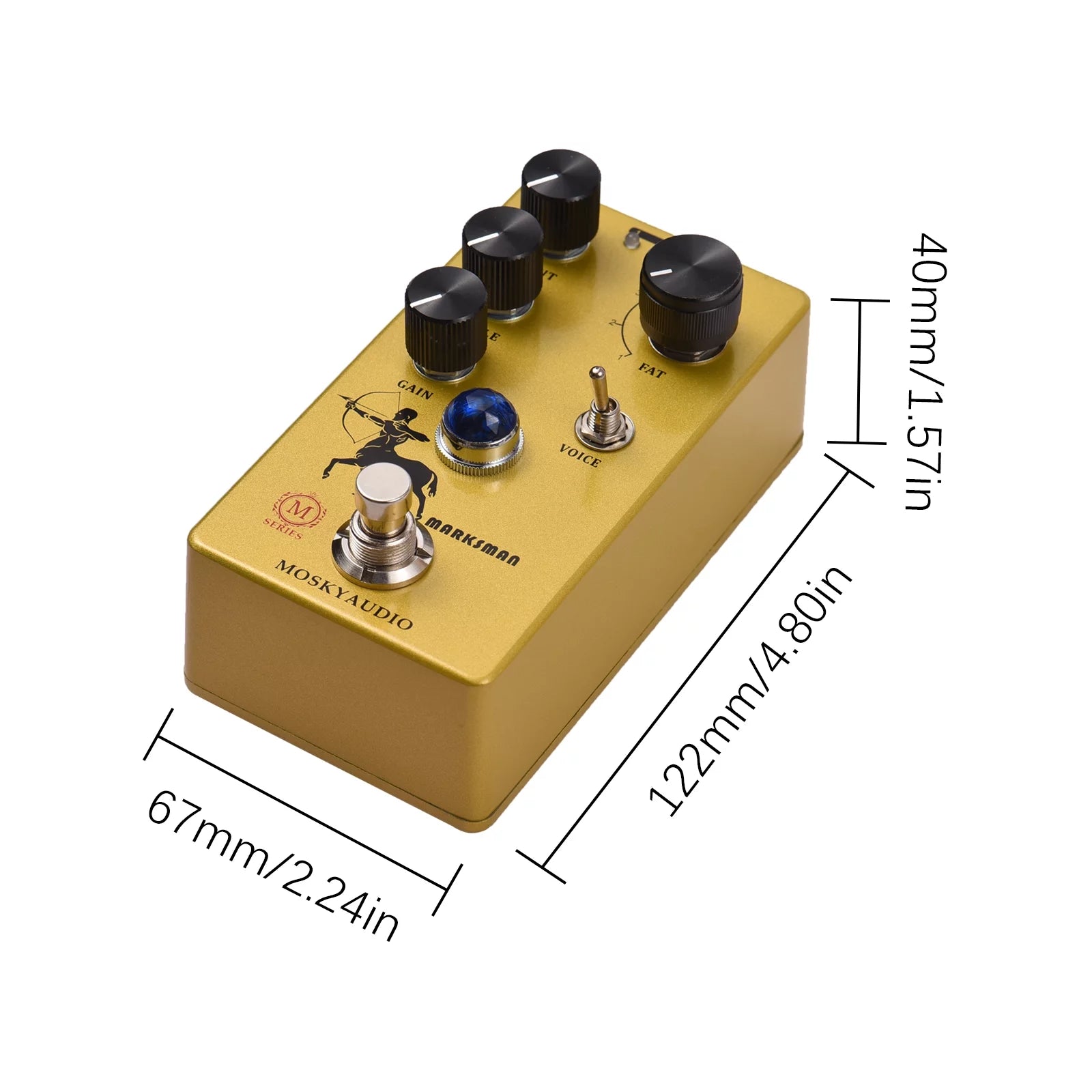Overdrive Preamp Booster Guitar Pedal with 4 Clipping Modes F151