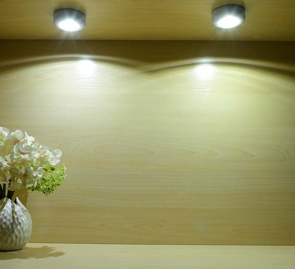 Tap Light Push Lights, 7 Pack, Battery Operated, Stick On for Cabinet Closet S1283