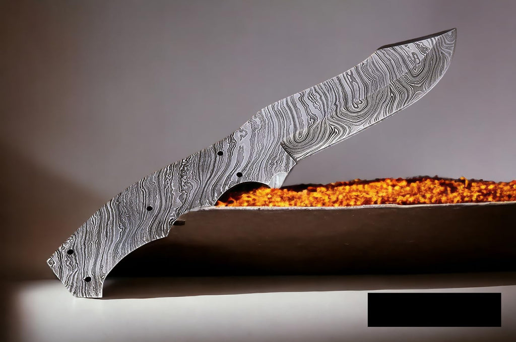Damascus Steel Full Tang Blank Blade for Knife Making C435191