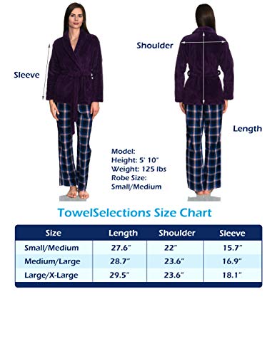 Women's Fleece Cardigan Robe X4248