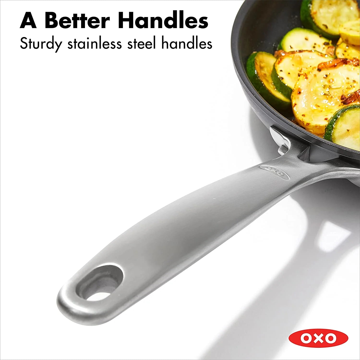10 Piece Cookware Pots and Pans Set, Nonstick Coating, Stainless Steel Handle T740
