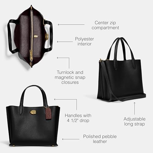 Polished Pebble Leather Willow Tote N7013