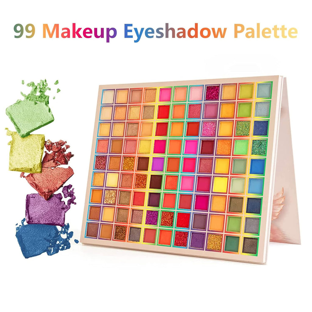 Matte Glitter Eyeshadow Palette, Waterproof, 99 Colors M463