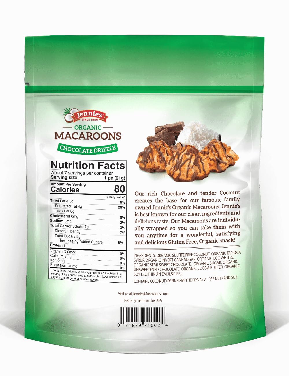 Chocolate Drizzle Macaroons, 5.25 oz Y79432
