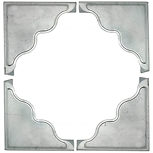 Metal Box Corner Guard 8 Pcs Retro Furniture Corner Protection Safety Bumpers Antique Silver C768134