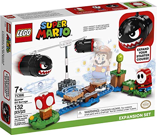 LEGO Super Mario Boomer Bill Barrage Expansion Set 71366 Building Kit; Toy for Kids to Add to Their Super Mario Adventures with Mario Starter Course (71360) Playset (132 Pieces)