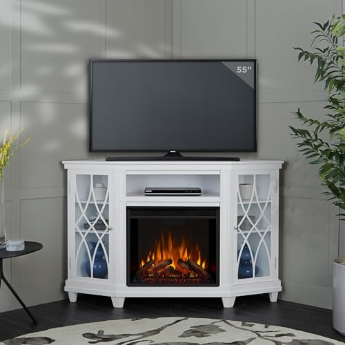 Corner Electric Fireplace TV Stand for TVs up to 55 inches E49519