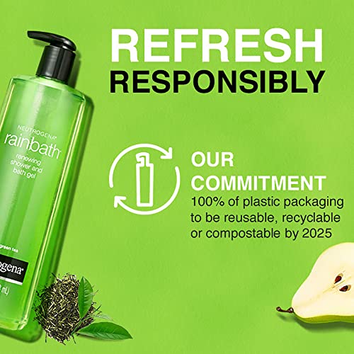 Moisturizing Shower and Bath Gel with Pear and Green Tea Scent, 16 fl oz F209