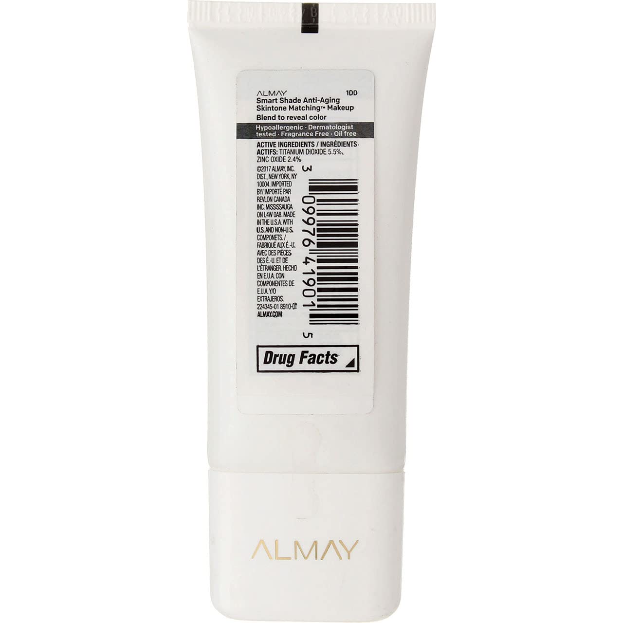 Anti-Aging Foundation, Medium Coverage, Natural Finish with SPF 20, Hypoallergenic, 1 Oz W2890