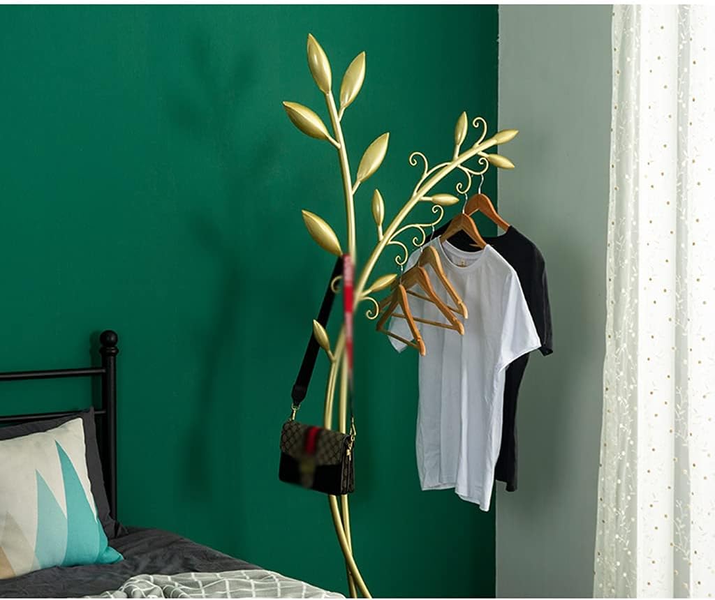 Floor-Standing Tree-Shaped Coat Rack with Metal Hanger A9010