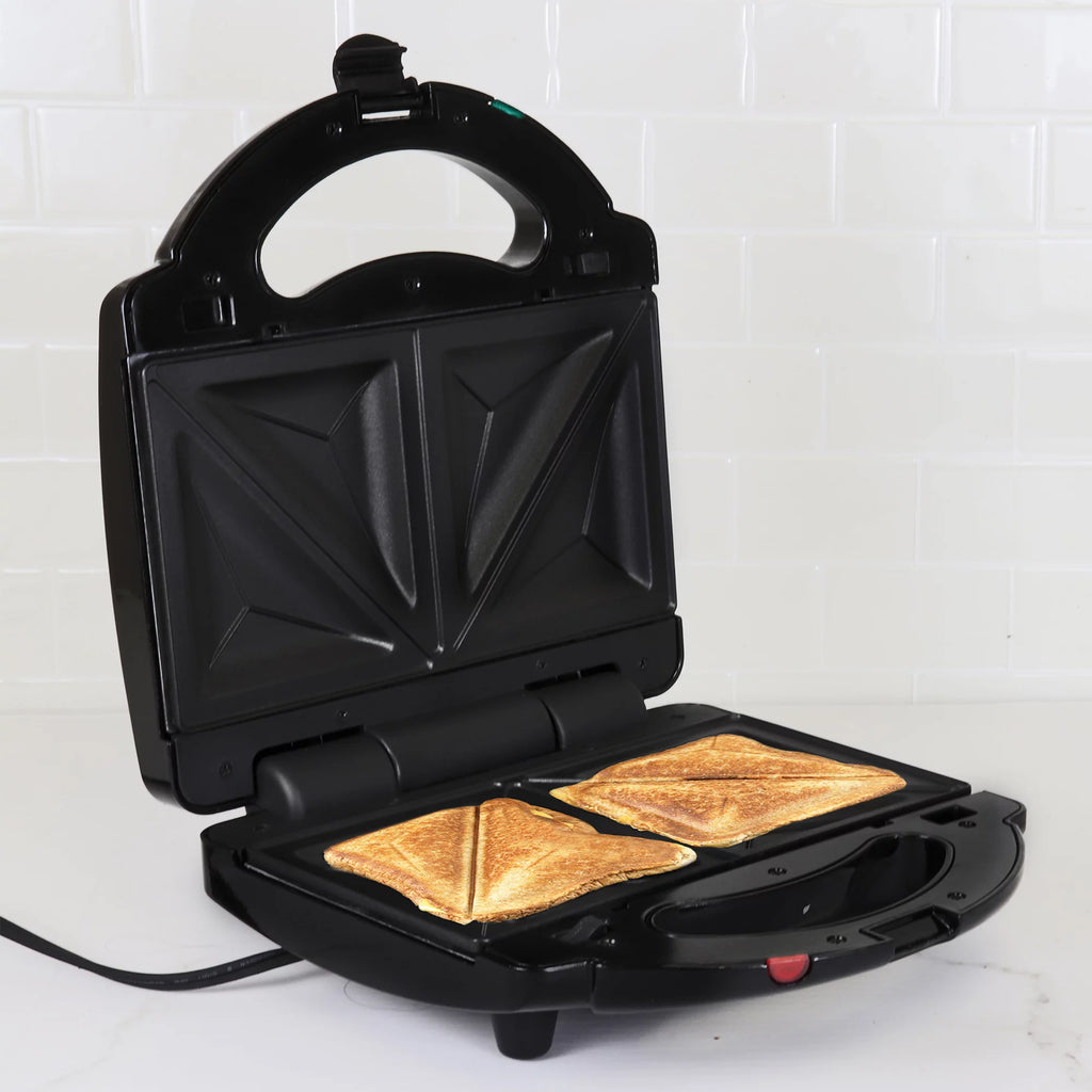 4-in-1 Waffle Maker, Indoor Grill, Sandwich Maker, Panini Press, Electric Griddle, Removable Non-Stick Plates H92613