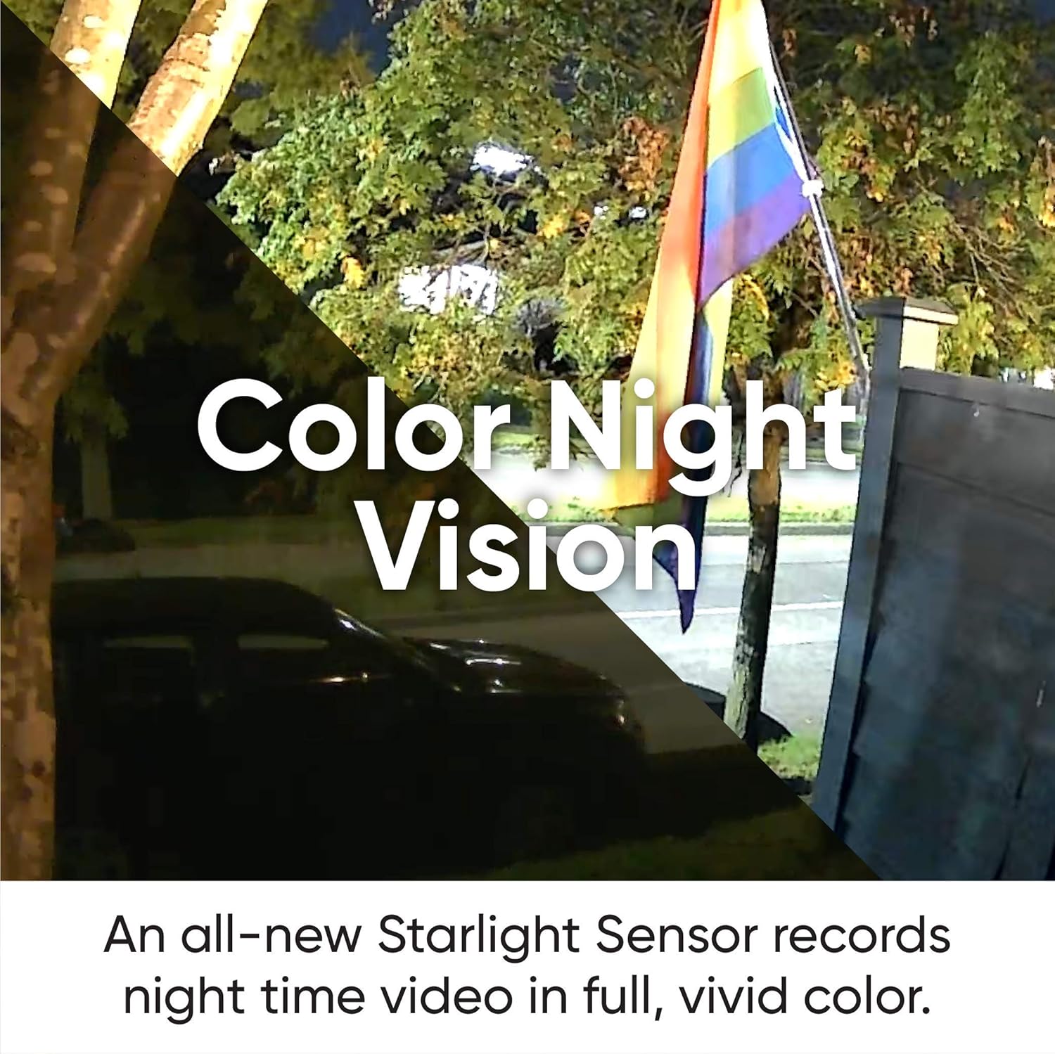 Indoor/Outdoor Video Camera with Color Night Viewing and 2-Way Audio K98118