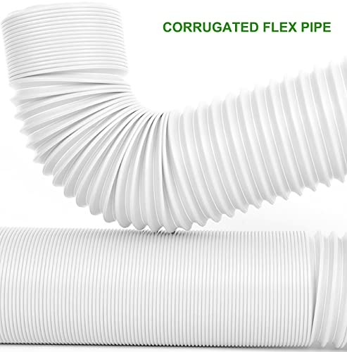 Flexible Rain Gutter Downspout Extensions, 21 to 60 in, Black G217