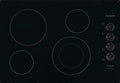 Frigidaire FFEC3025UB Electric Cooktop, 30", Black, 4 Element Burners, Ceramic Glass Surface, 3000W Quick Boil Element, Expandable Element, Hot Surface Indicator