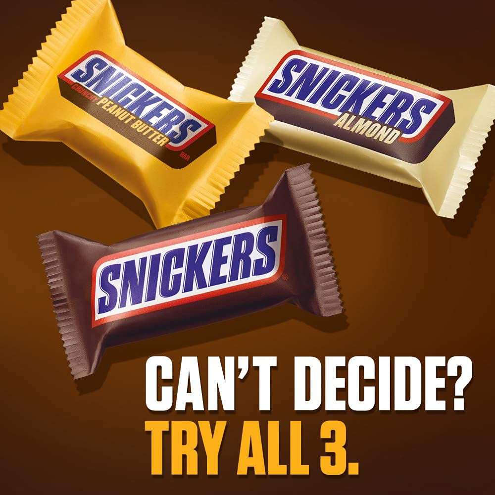 Candy Bars Variety Pack - Original, Almond & Peanut Butter Fun-Size P570