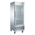 West Kitchen WKF-23BG 27 1 Door Glass Reach-In Freezer