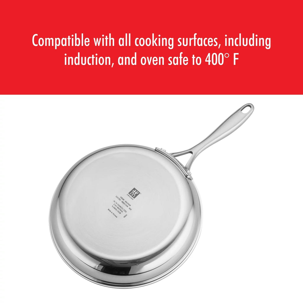 Stainless Steel Ceramic Nonstick Fry Pan with Lid X829