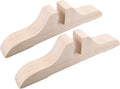 2Pcs Folding Room Divider Stand Wooden Privacy Screen Panel Feet Room Divider Brackets Partition Base Support Legs for Home Hotel Office Wood Color