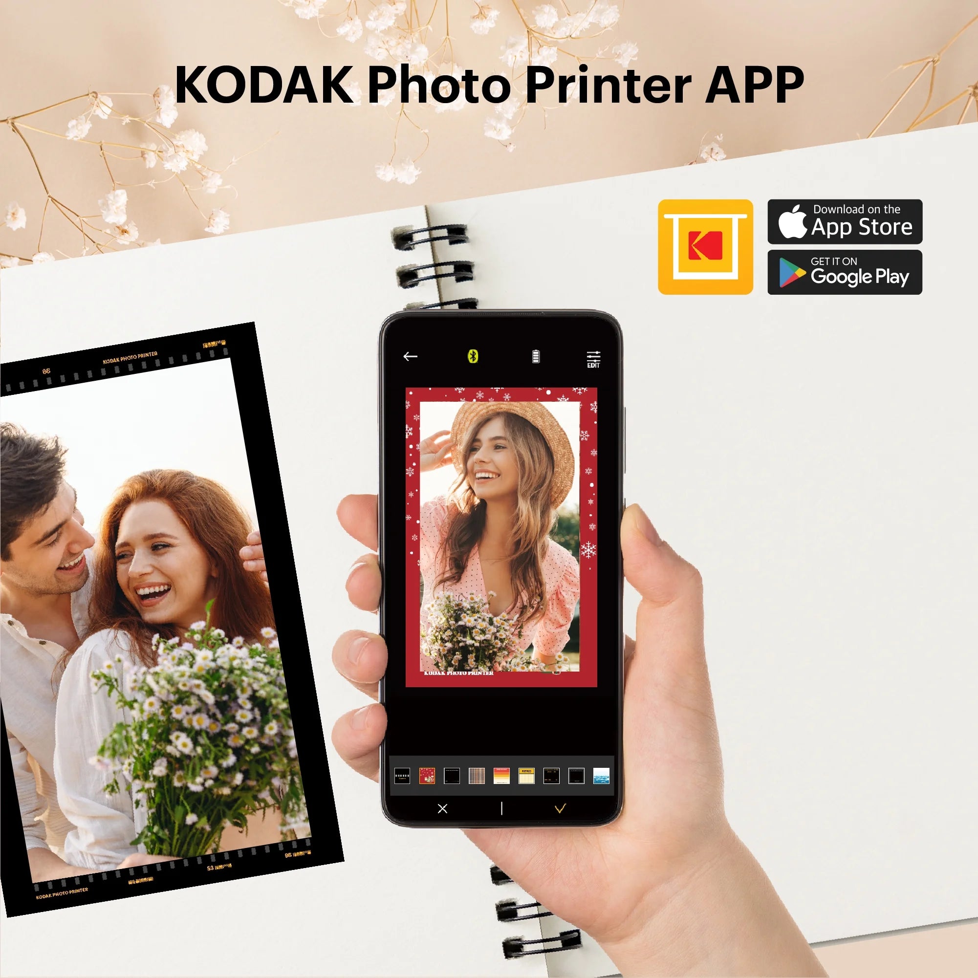 Instant Photo Printer 4x6 with 10 Sheets H407